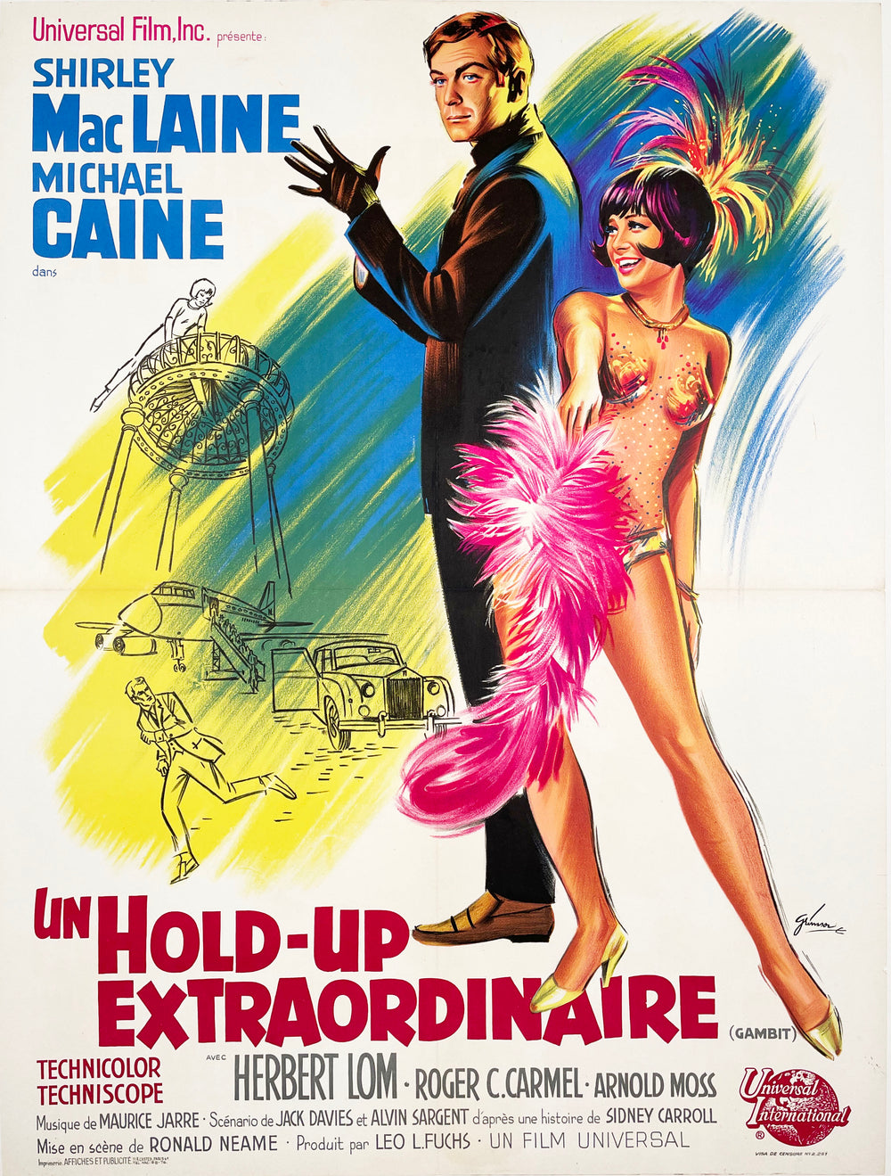 Hold-Up Extraordinaire - Vintage French Film Poster - 1966