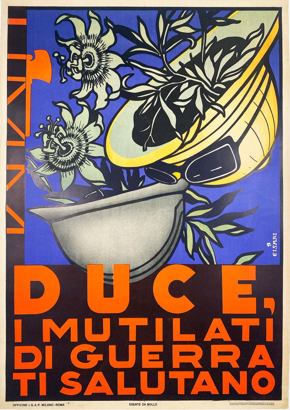 Duce - Vintage Italian Poster 1936 by Casari