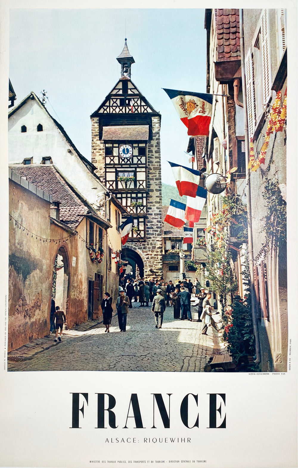 France - Vintage Travel Poster 1960's