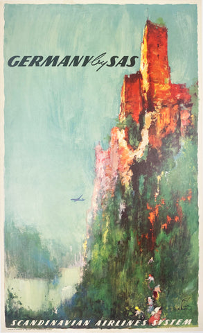 Germany SAS - Vintage Travel Poster 1962