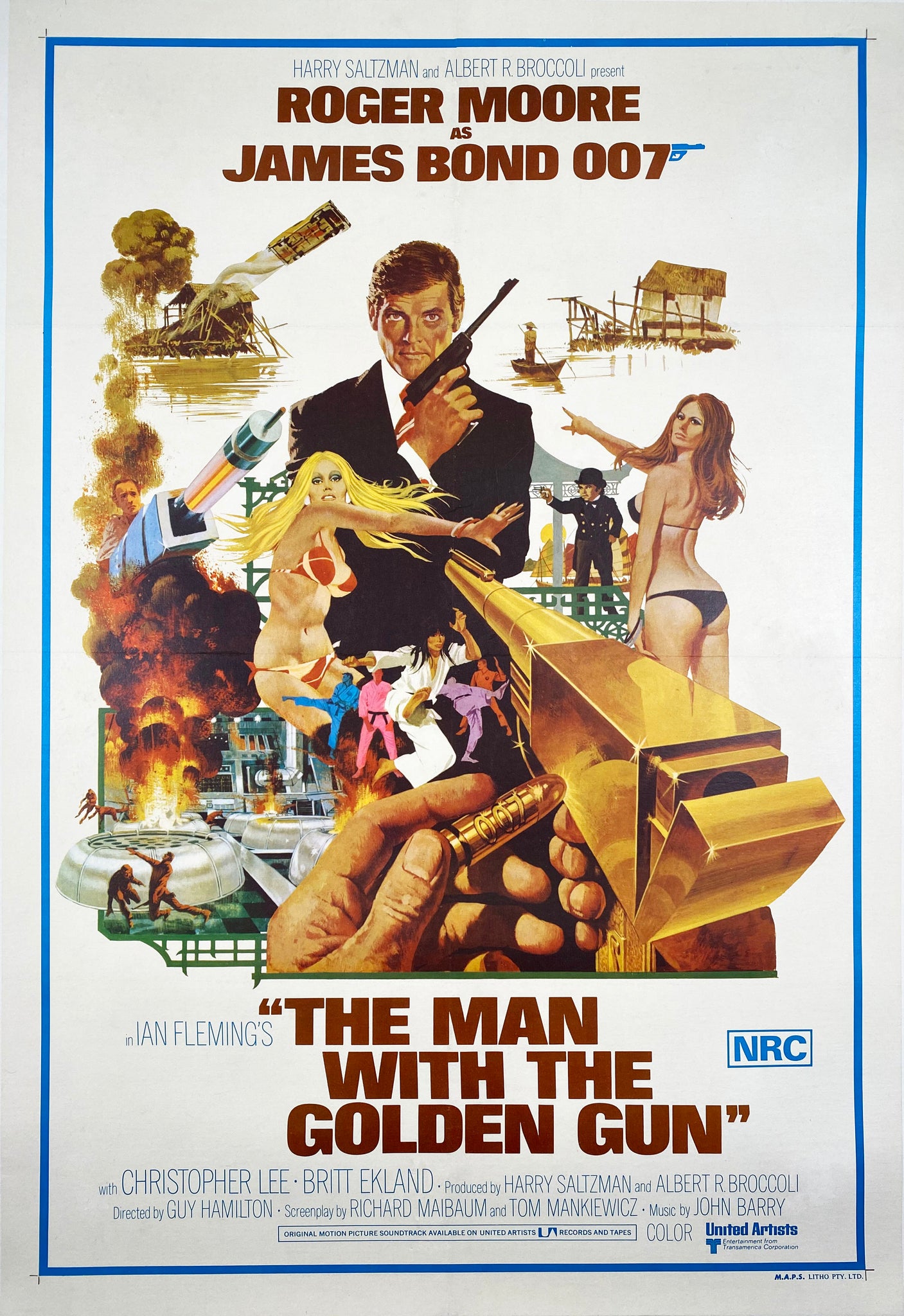 The Man With the Golden Gun - Vintage Film Poster 1974