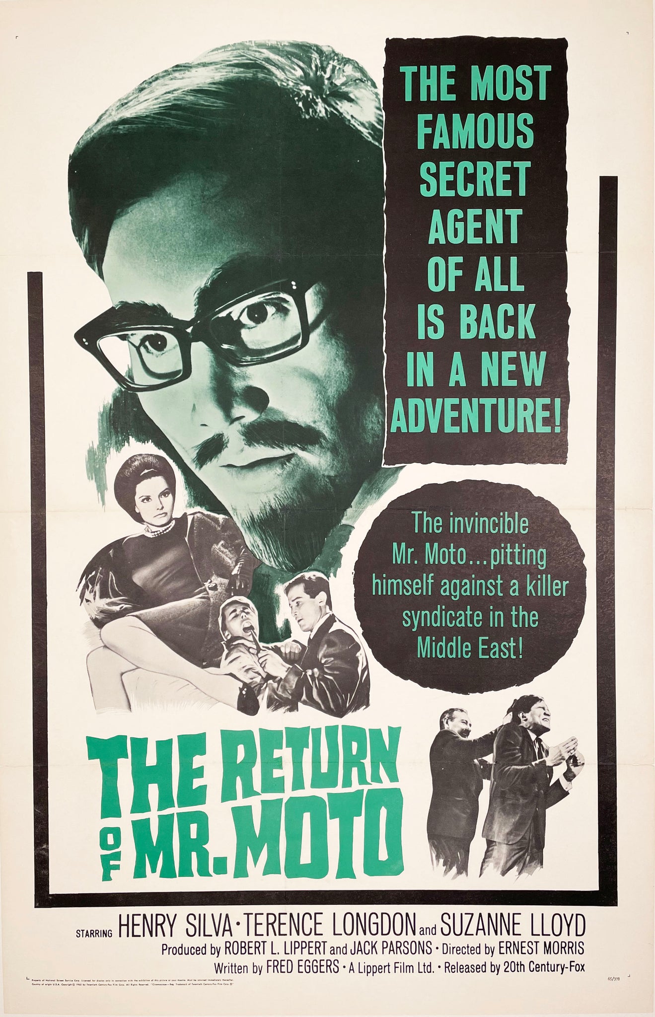 The Return of Mr. Moto - Vintage Film Poster - 1965