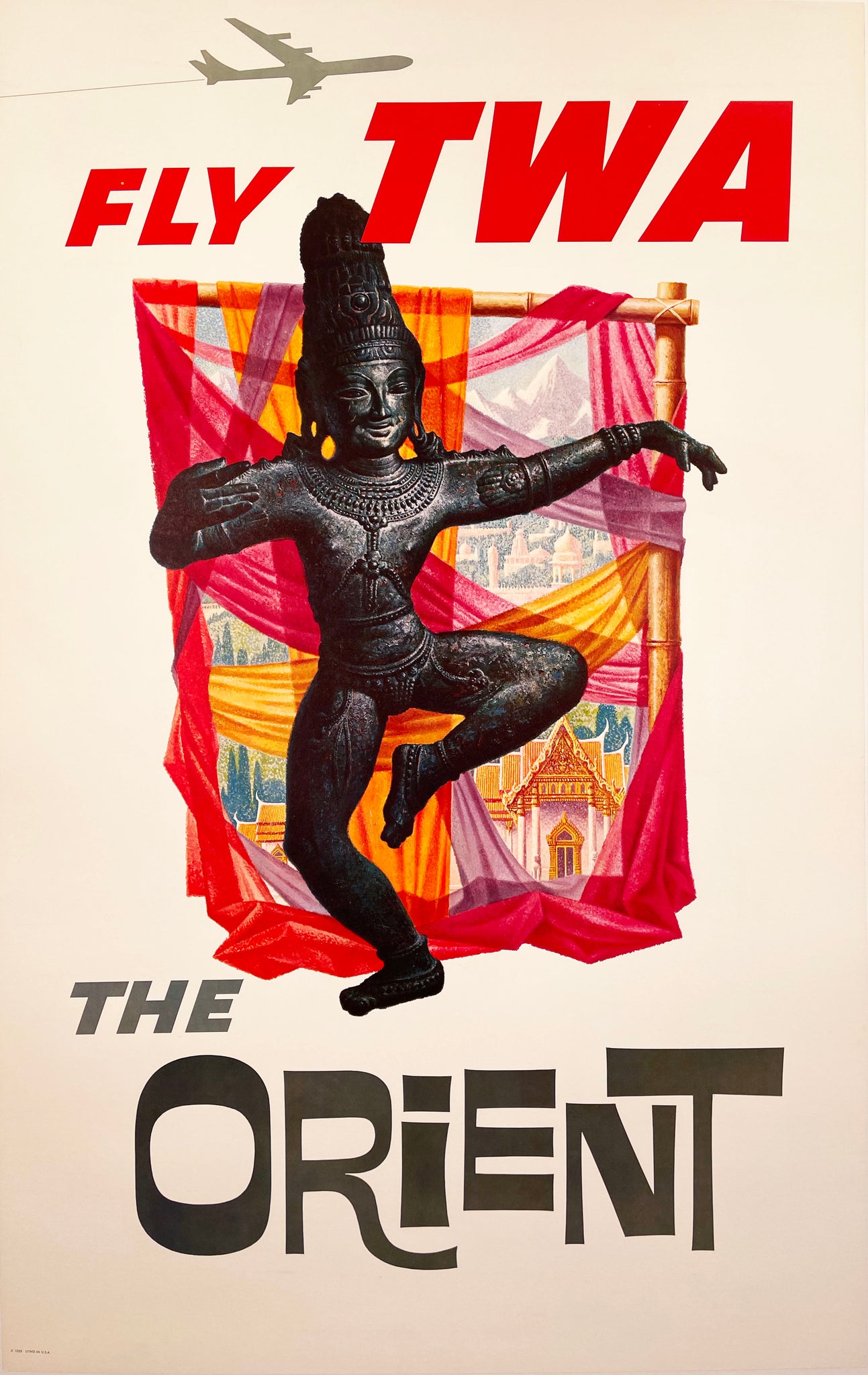 The Orient TWA - Vintage Travel Poster by Klein, 1960