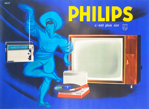 Philips Electronics - Vintage French poster by "Eric" 1960