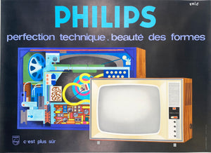 Philips Electronics - Vintage French poster by "Eric" 1960