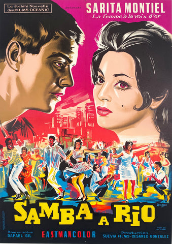Samba A Rio - Vintage French Film Poster 1960's