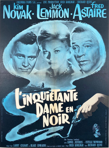 The Notorious Landlady - Vintage French Film poster 1962
