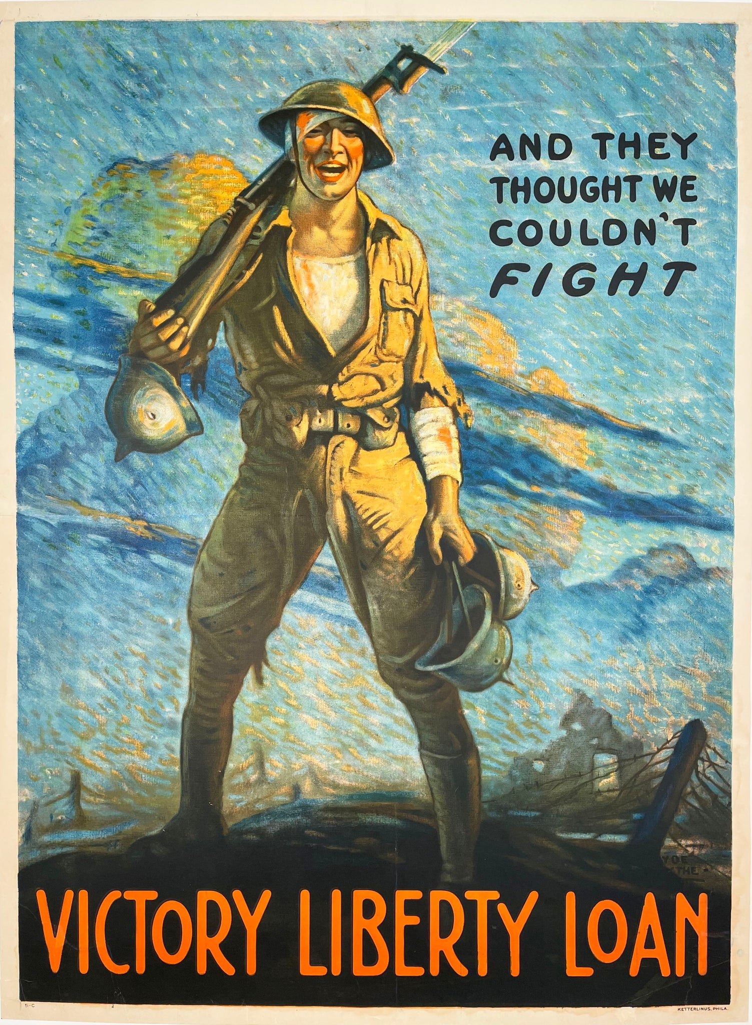 Victory Liberty Loan - Vintage WWI poster 1918
